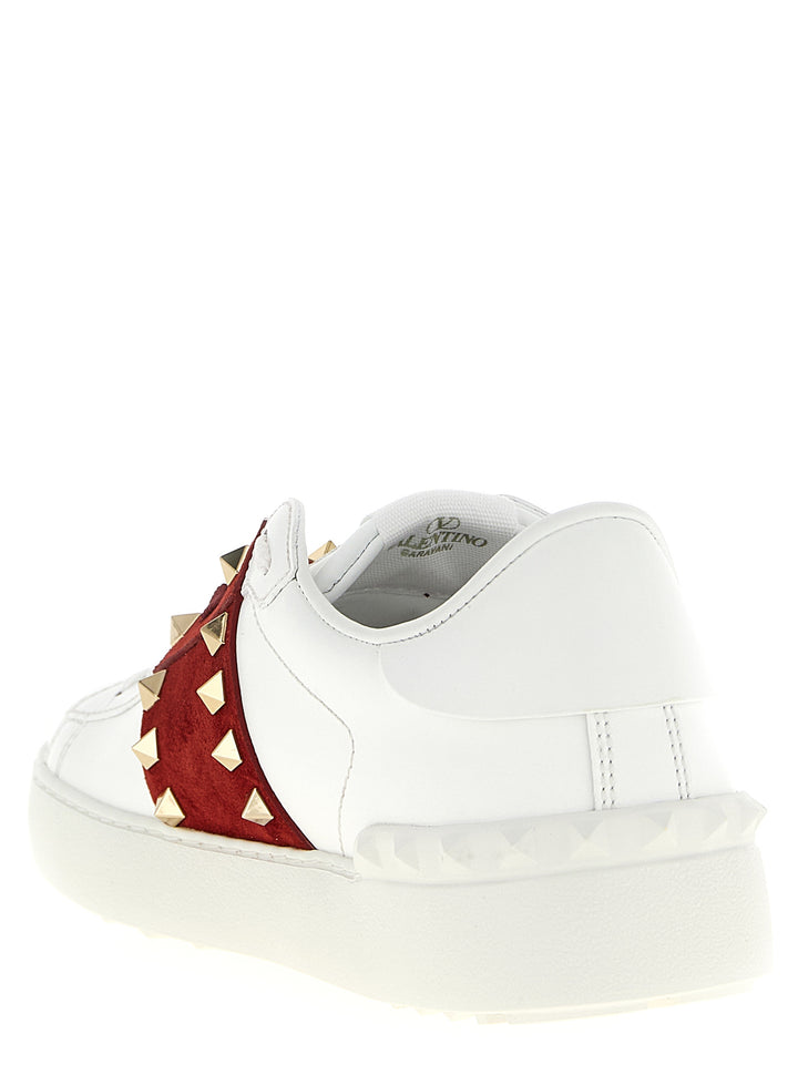 Valentino Garavani Rockstud Untitled Sneakers - Rosso | b6b617cfc58728b258c71f66d15f2ed3dd4917ab