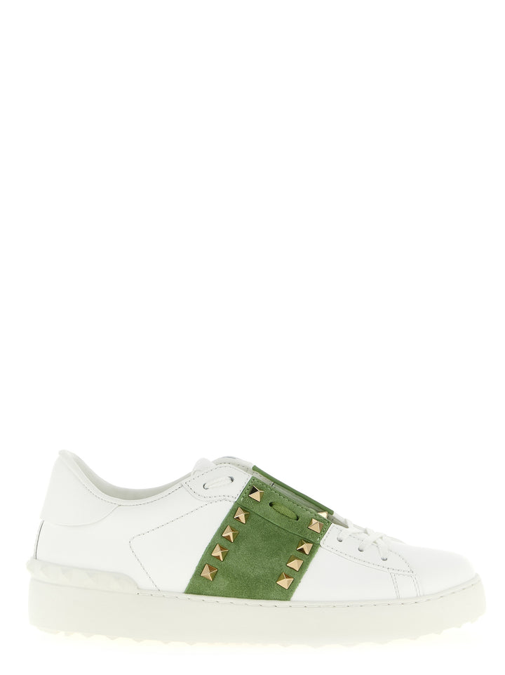 Valentino Garavani Rockstud Untitled Sneakers - Verde | fe0526e508262ae6a032cedfdd0f92731c7859b8