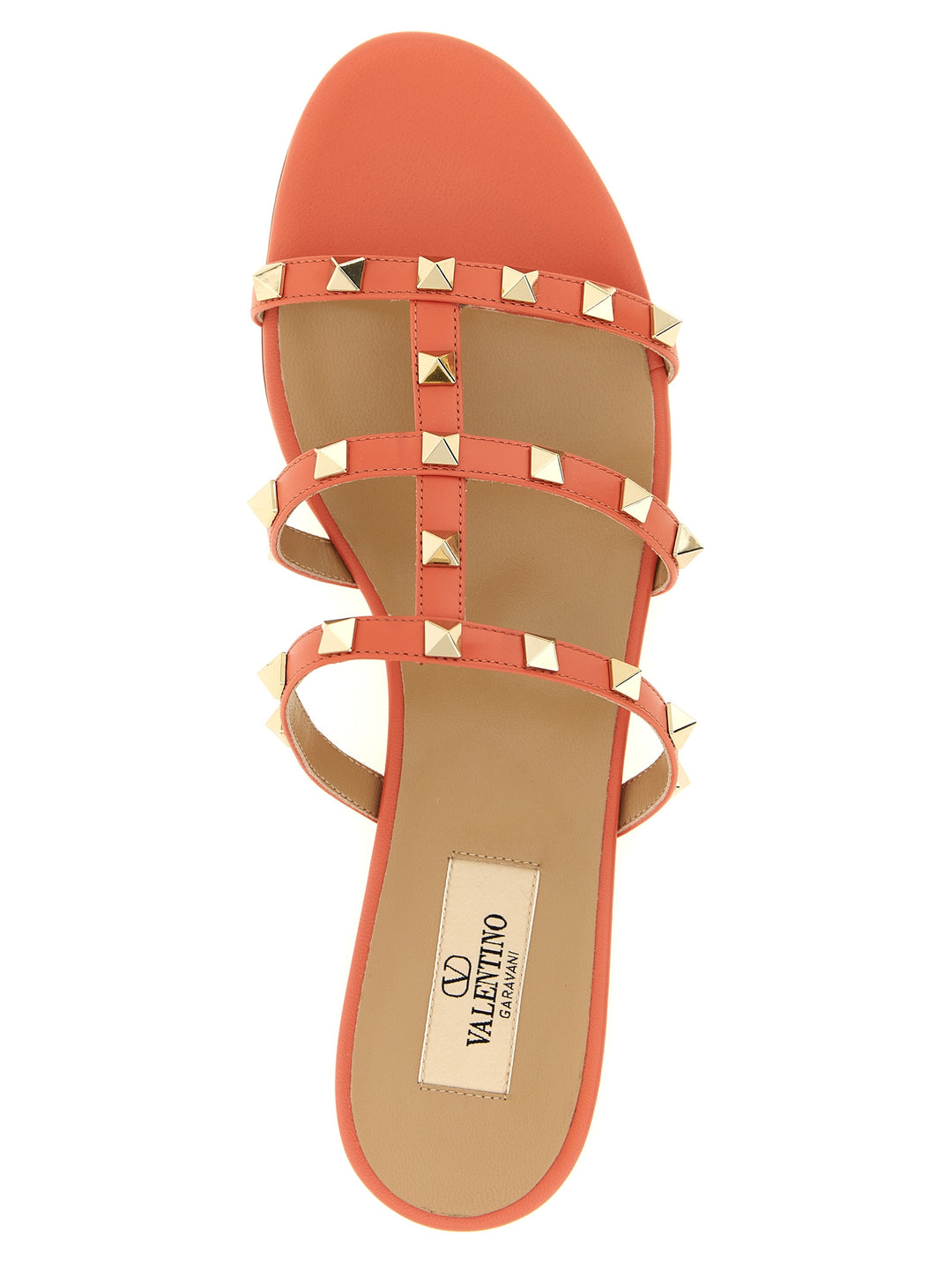 Valentino Garavani Rockstud Sandali - Arancione | 1360b5dc2b008ec6ef60249fb28f02c727e057e2