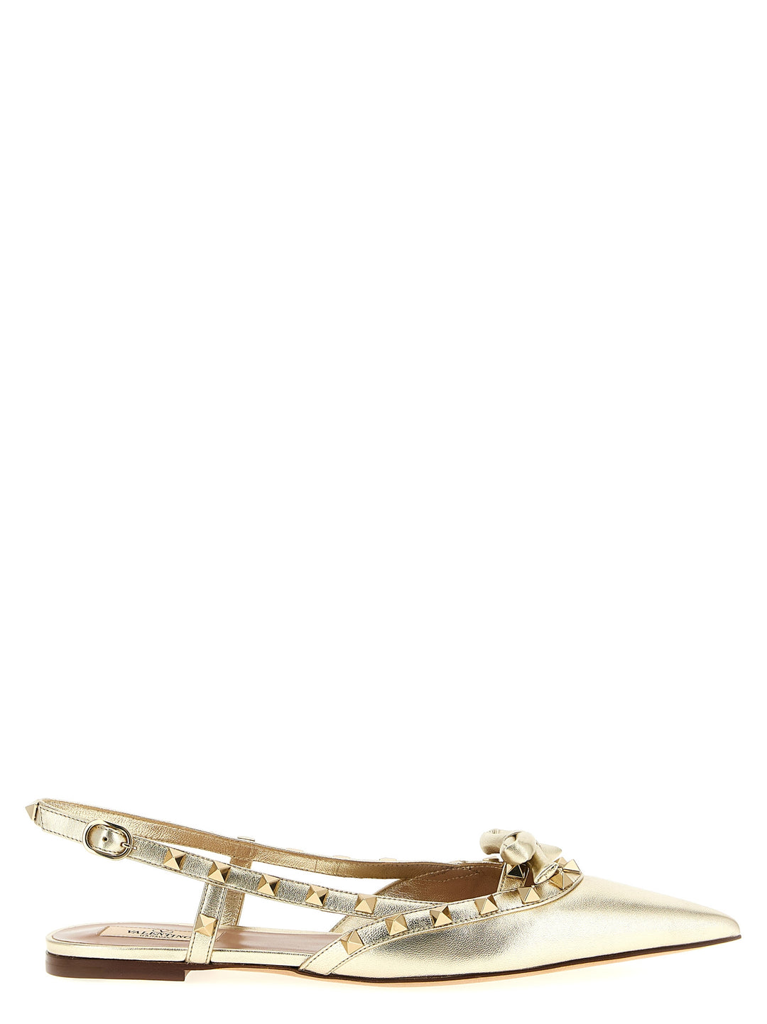 Valentino Garavani Rockstud Flat shoes - Oro | 33e6fae92f66a7abbf29d03c3d37ba51ce94c3c4
