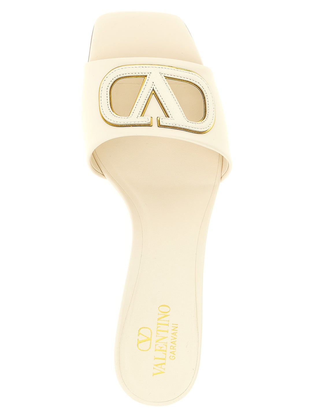 Valentino Garavani Valentino Garavani Vlogo Signature Slides Sandali - Bianco | 5028cedf113d0c87586c1bdb7869f971ce2d79d5