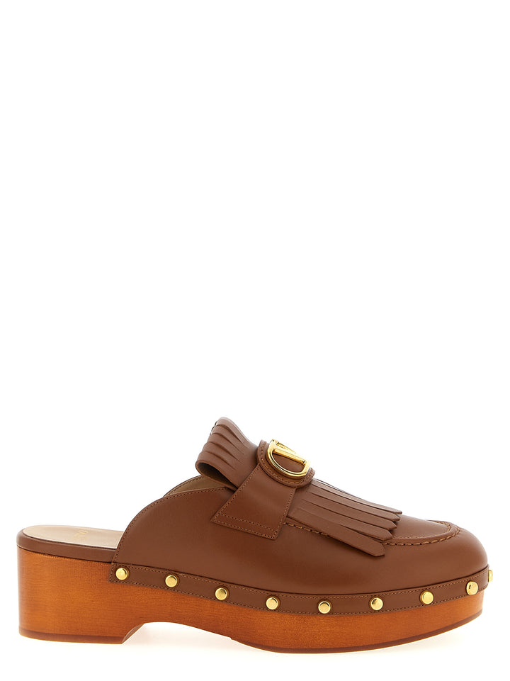 Valentino Garavani Vlogo Signature Decollete - Marrone | 85f8aa855b0baa60b97dea7bd582aa266cf438c3