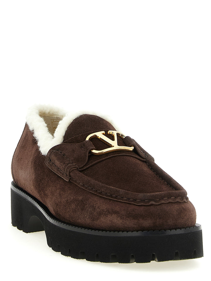 Valentino Garavani Vlogo Signature Mocassini - Marrone | 5025ede6c02ec925d5061608f62c05d492439f79