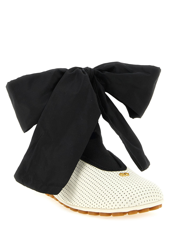 Valentino Garavani Rythmika Flat shoes - Bianco/Nero | 036fb7bb45417793cb374331a8994dc745538b0c