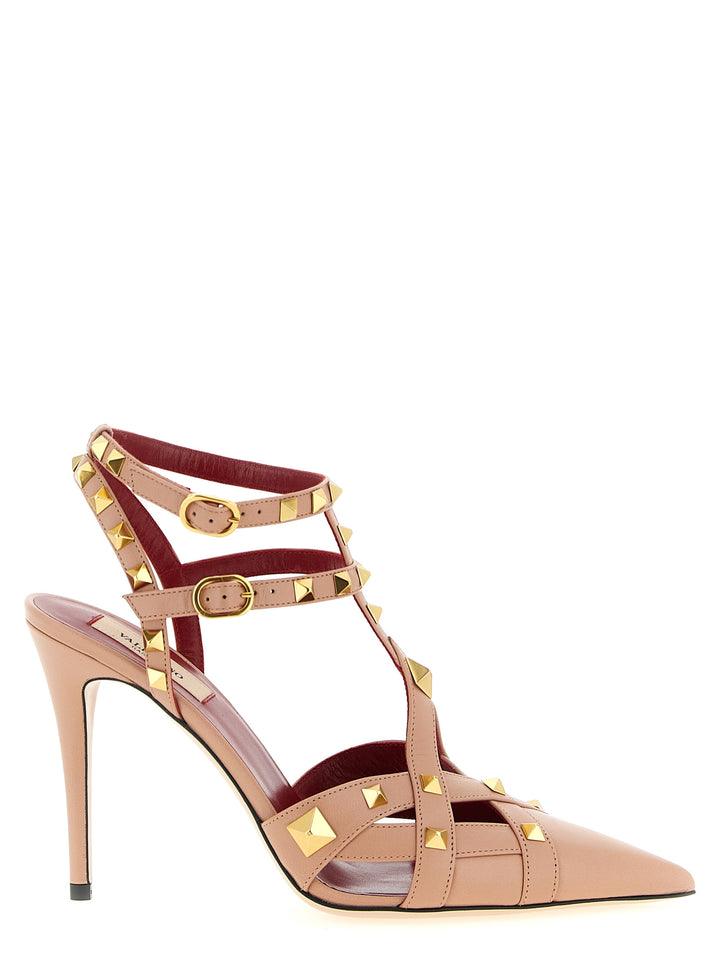 Valentino Garavani Studdy Decollete - Rosa | 21f1caecbea684174b1d5b739fda874bf36d2690