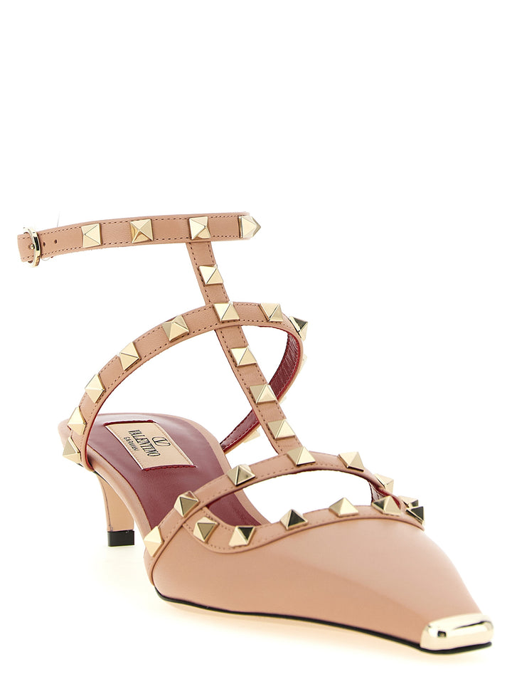 Valentino Garavani Rockstud Decollete - Rosa | bcb60f1c984d11438d466a0c98e82fa8fc215fb2