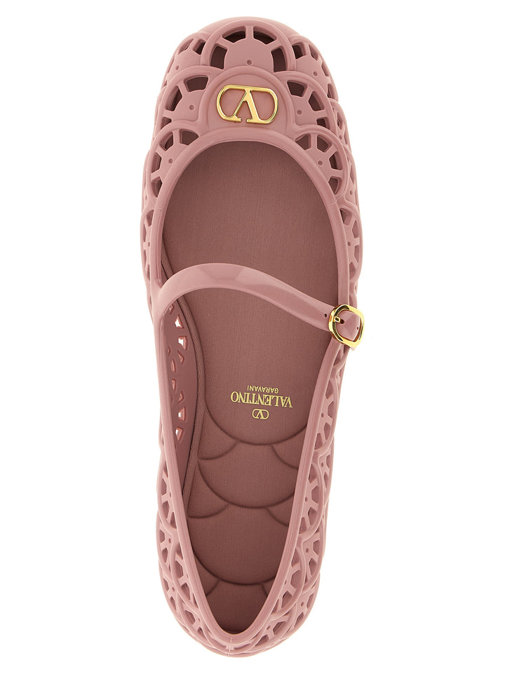 Valentino Garavani Ondette Flat shoes - Rosa | 1d5d9dd8045f8eed15fd797fc11518a86e2f540c
