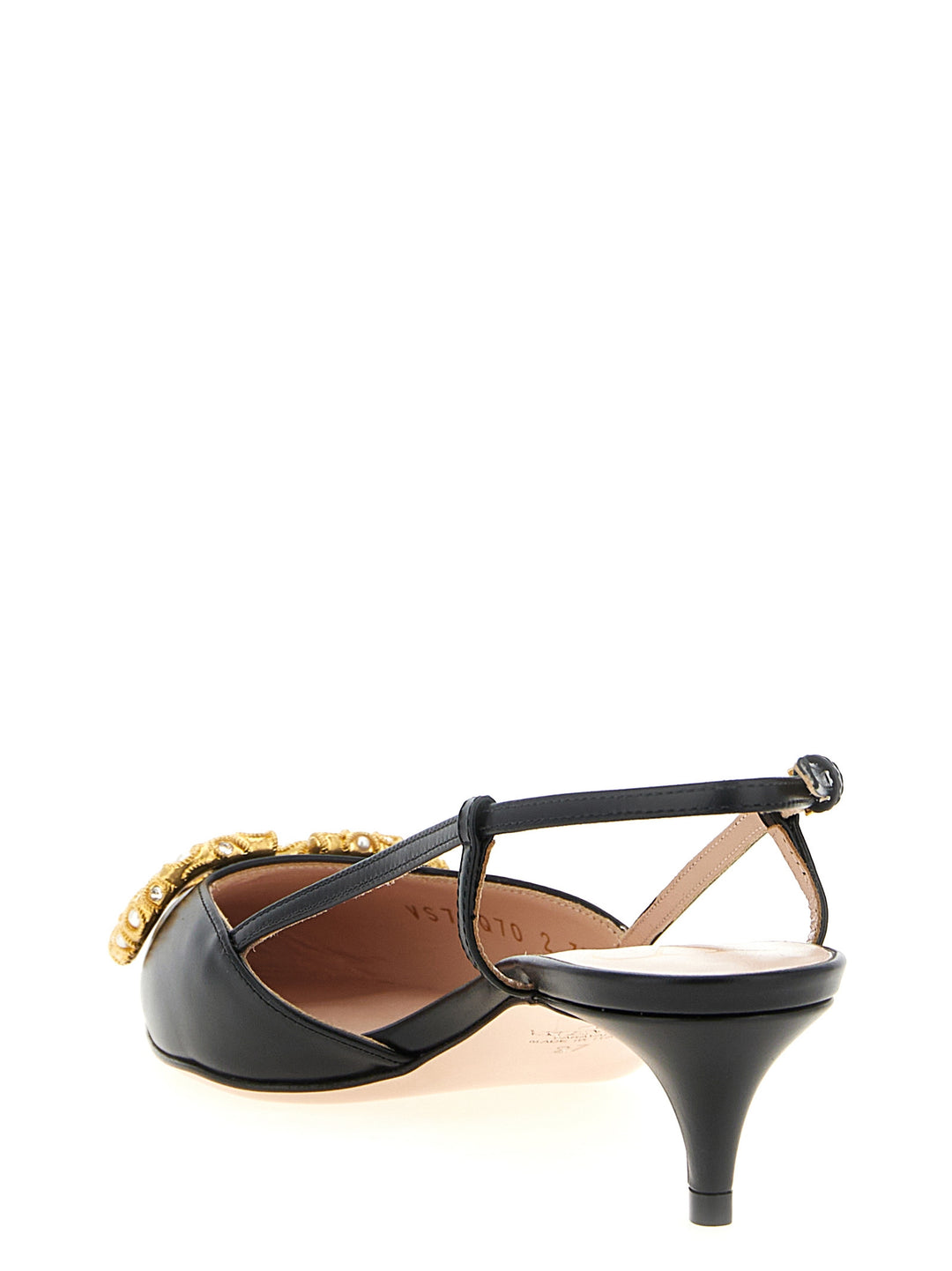 Valentino Garavani Slingback Valentino Garavani Vlogo Signature Decollete - Nero | 8e7fc7b7328edc4976c571f712768cbf5c23a962