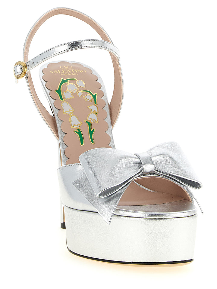 Valentino Garavani Bowow Sandali - Silver | f47b6ff737b1d8b66d88689e0cdac16fcdaa342d