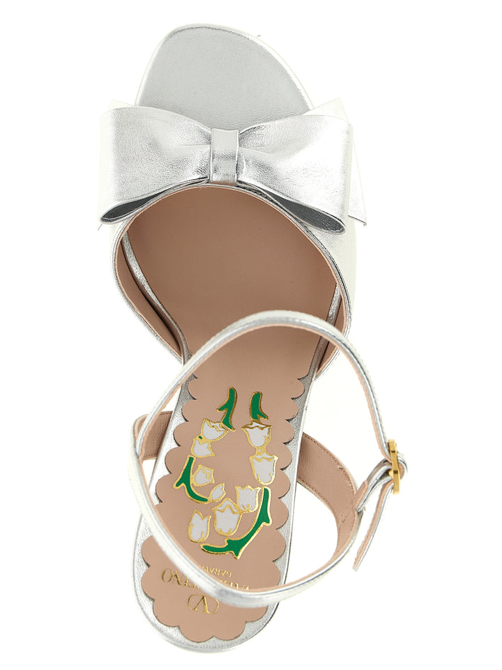 Valentino Garavani Bowow Sandali - Silver | 945c63d081b50d9570c5e90698946057efc43170