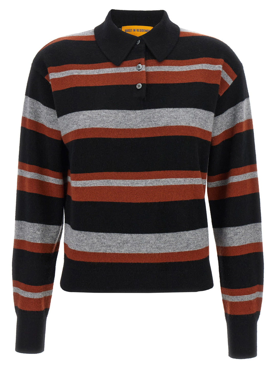Guest In Residence Collegiate Stripe Polo - Multicolor | 9bcad3250ad5aaebbd999e081f2b5366f6012365