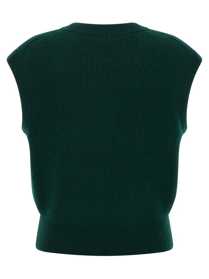 Guest In Residence Rib Gilet - Verde | 0a9a19f7c479a38ea914f78091cfb0393abea24d