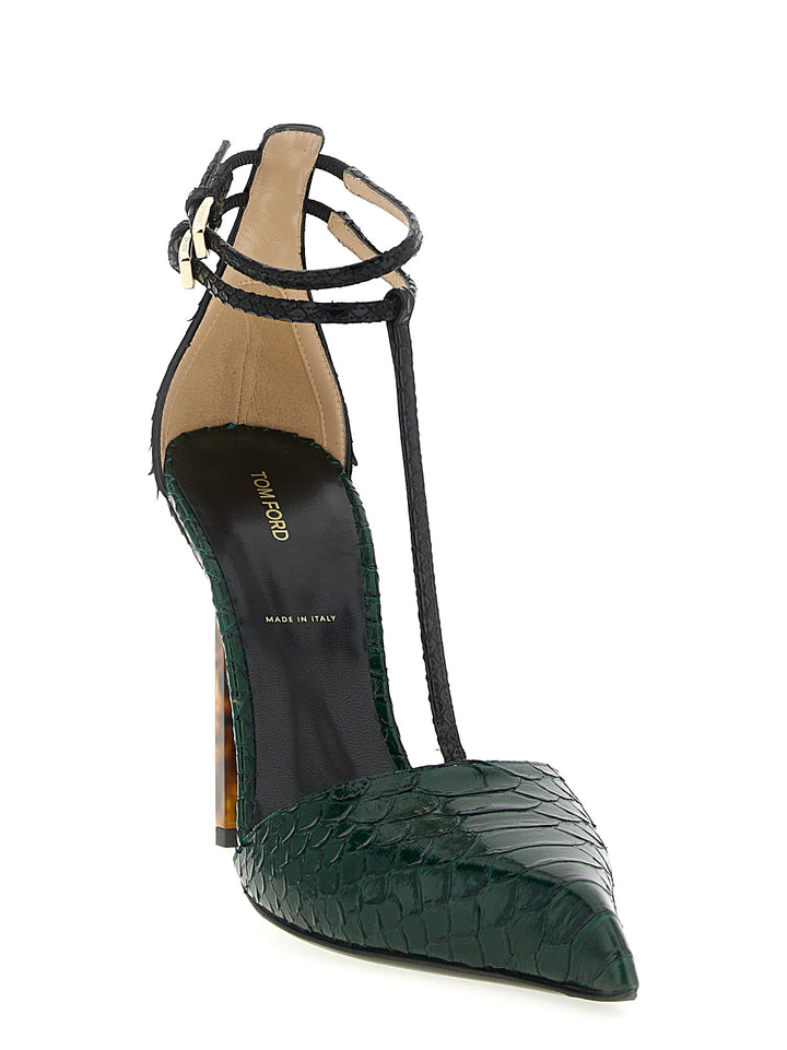 Tom Ford T Strap Decollete - Verde | 9f9a99eada9498ab0e36ce118afe6562fedf1d6e