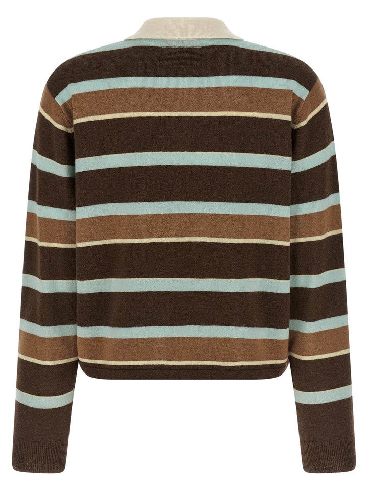 Guest In Residence Cropped Stripe Rugby Maglioni - Multicolor | 86759e0297f3d357d4bc17c8aa929721b6124649