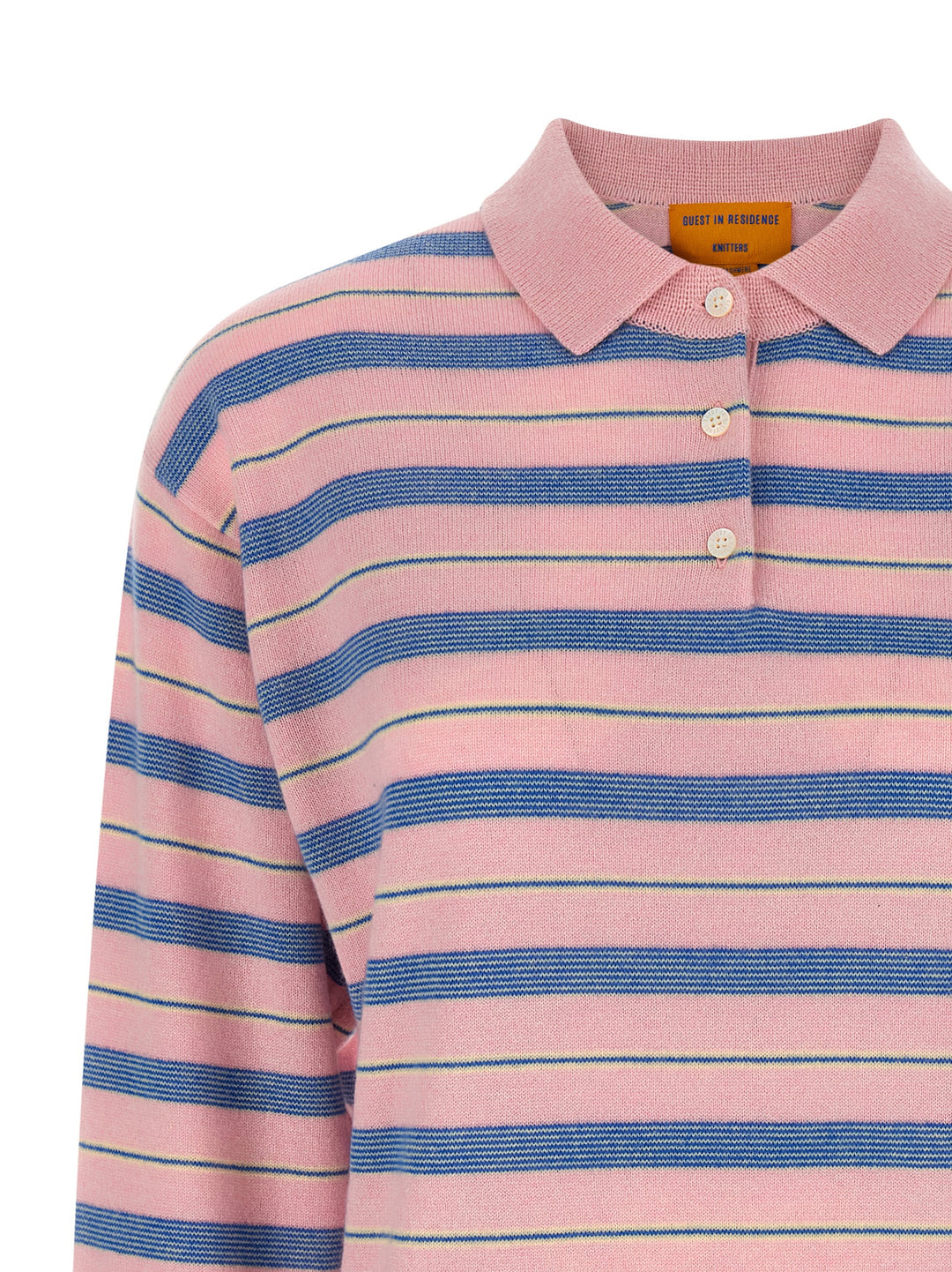 Guest In Residence Collegiate Stripe Polo Maglioni - Multicolor | d9afad5df897e5f5d33dddceafe6f72c8ef1b0e0