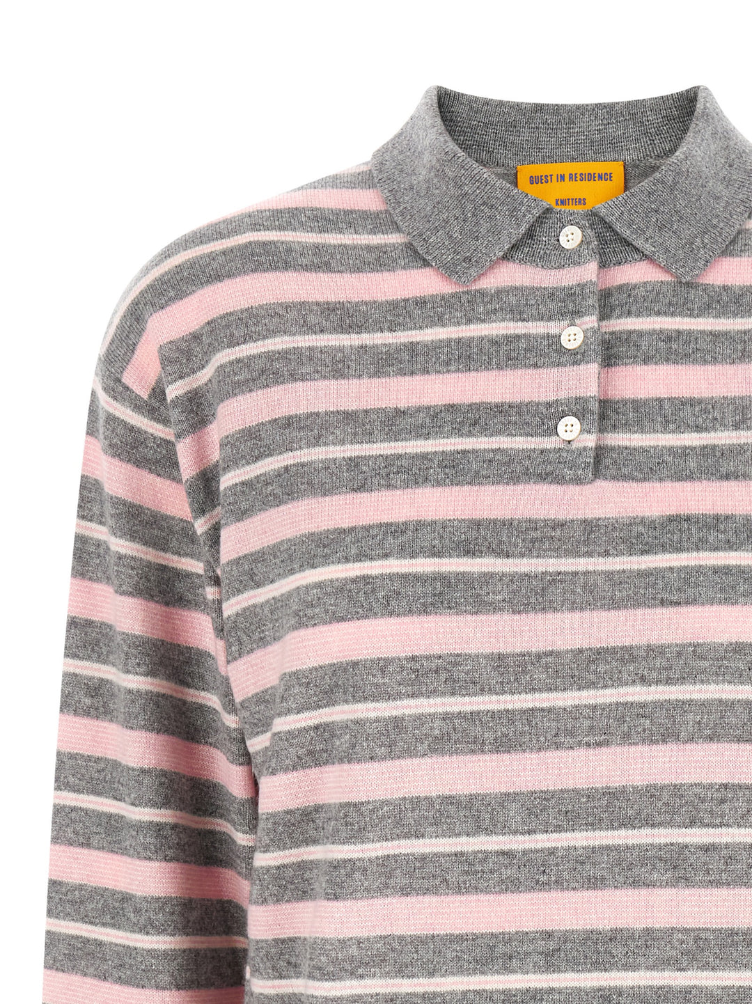 Guest In Residence Clloegiate Stripe Polo Maglioni - Multicolor | 95713d445a60bbb7022f37446e9db8356c1b38ad