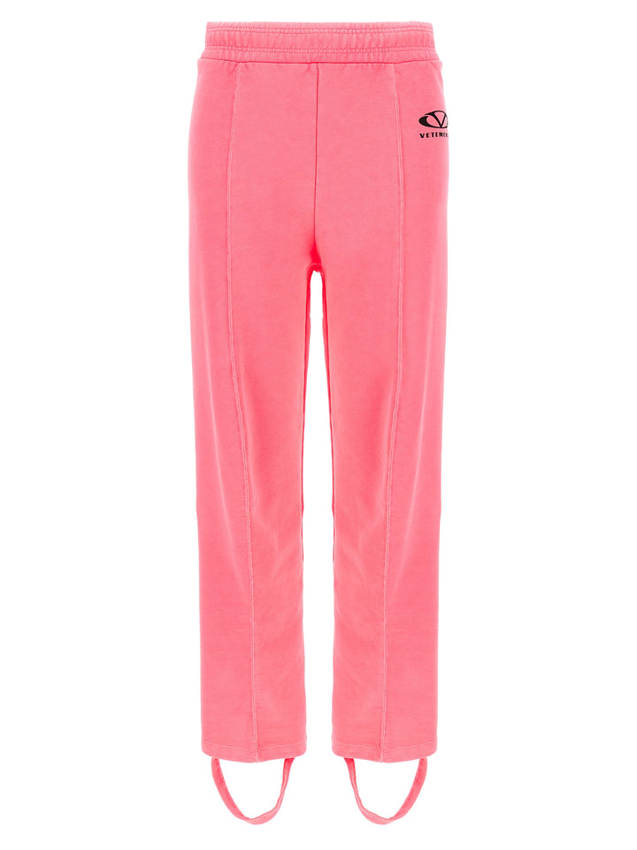 Vetements Oval Logo Pantaloni - Rosa | 99a36ceb59c774c09970666811161d4317569e58