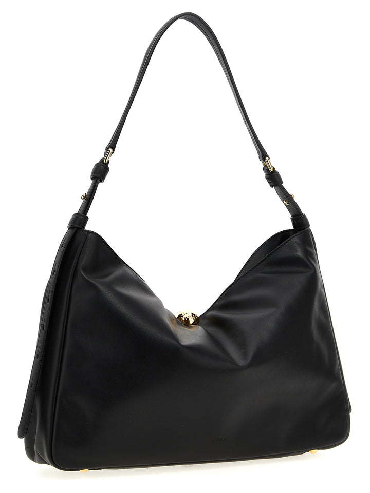 Furla Furla Sfera Soft L Borse a Spalla e Tracolla - Nero | 09e715fd5f7e65032c5c1e5441a0d5a33446c632