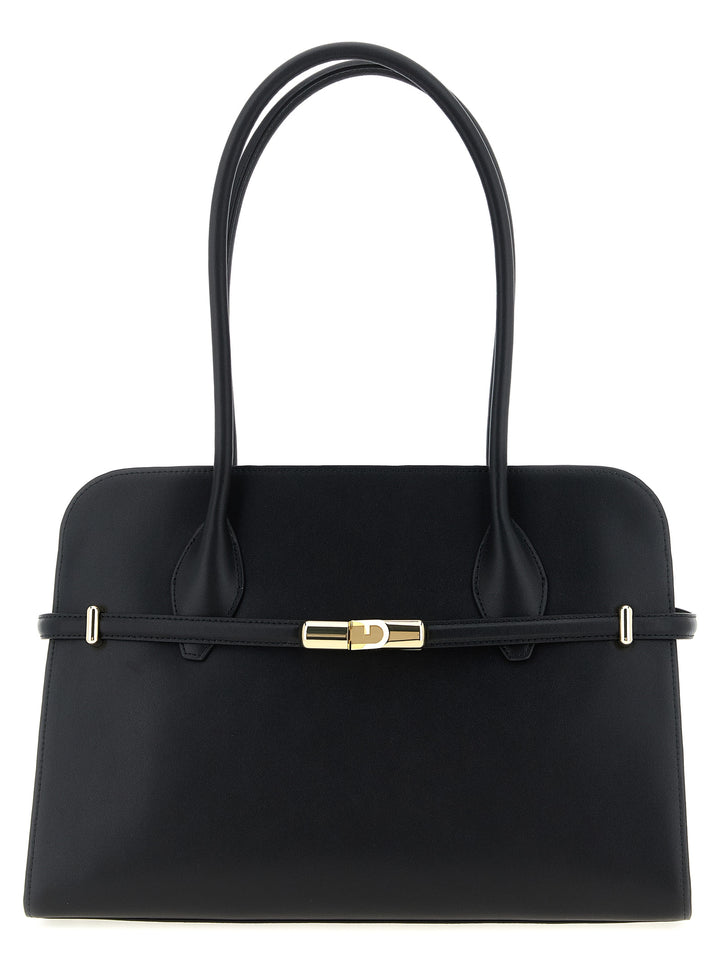 Furla Furla Goccia Dome L Borse a Spalla e Tracolla - Nero | ecc9403af266eb1b3cf143df216ace345d8cc133