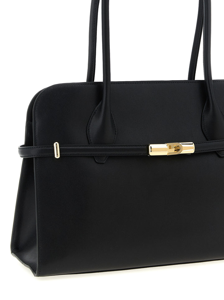 Furla Furla Goccia Dome L Borse a Spalla e Tracolla - Nero | a16ffdaef02c811a35c969a6063e3b53338c3a2e