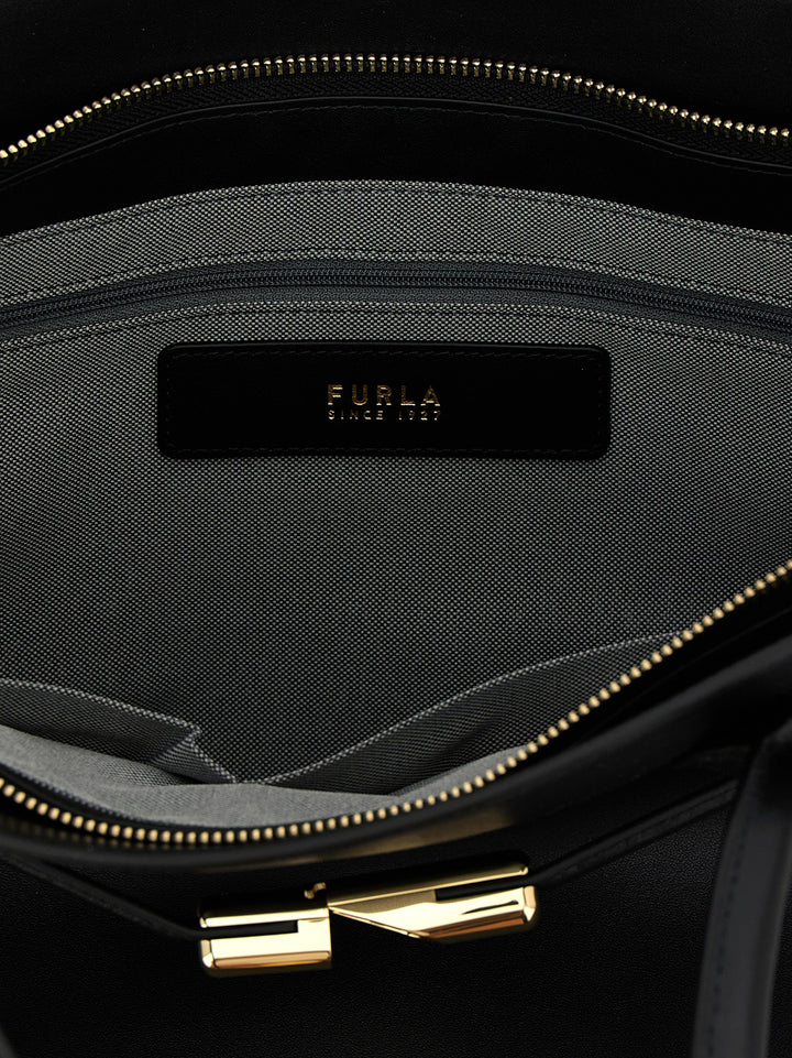 Furla Furla Goccia Dome L Borse a Spalla e Tracolla - Nero | 20ebbc4c43e30e9d64550ec9fd618c67f991adfd