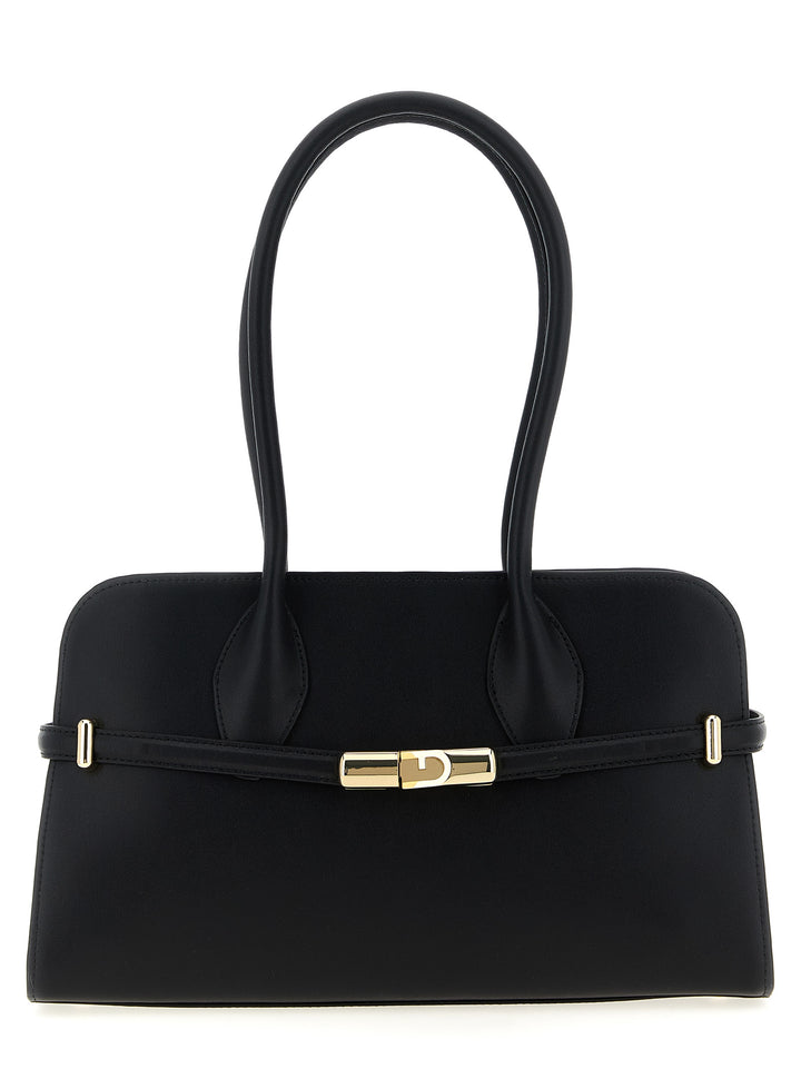 Furla Furla Goccia Dome M Borse a Spalla e Tracolla - Nero | d502149b074ead52c923a15f4abce2900a5833f9