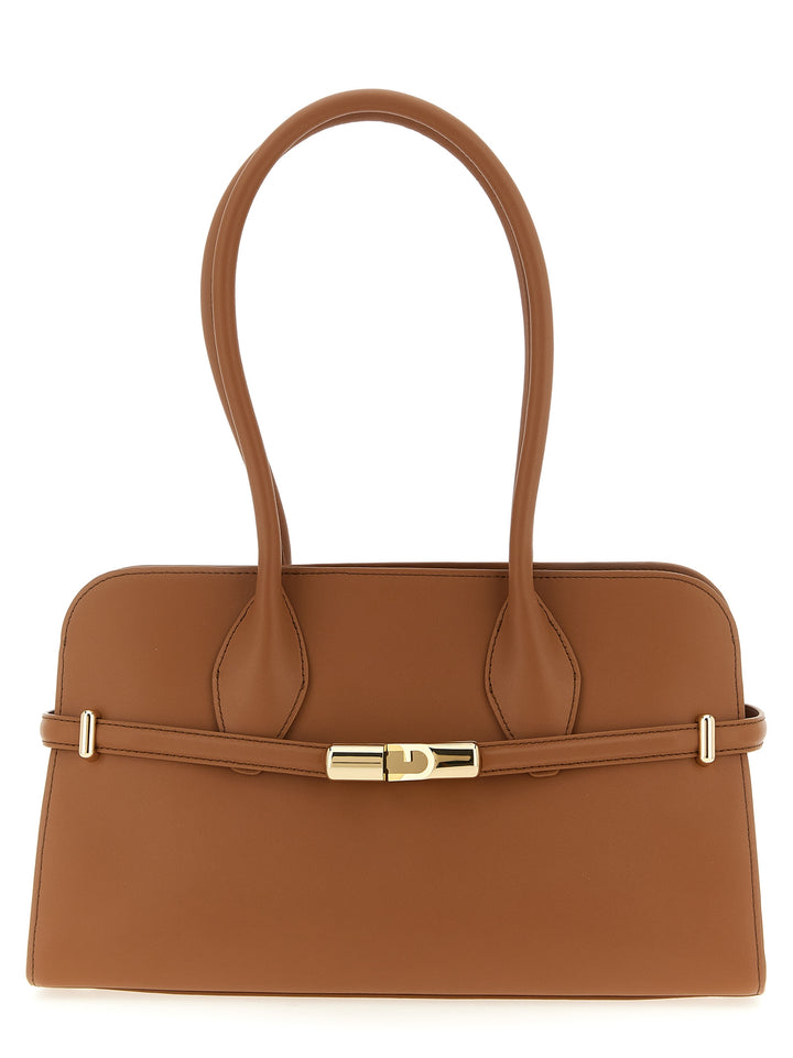 Furla Furla Goccia Dome M Borse a Spalla e Tracolla - Marrone | 418b5a0107d1dddfe956e6ef9134befeba286de8