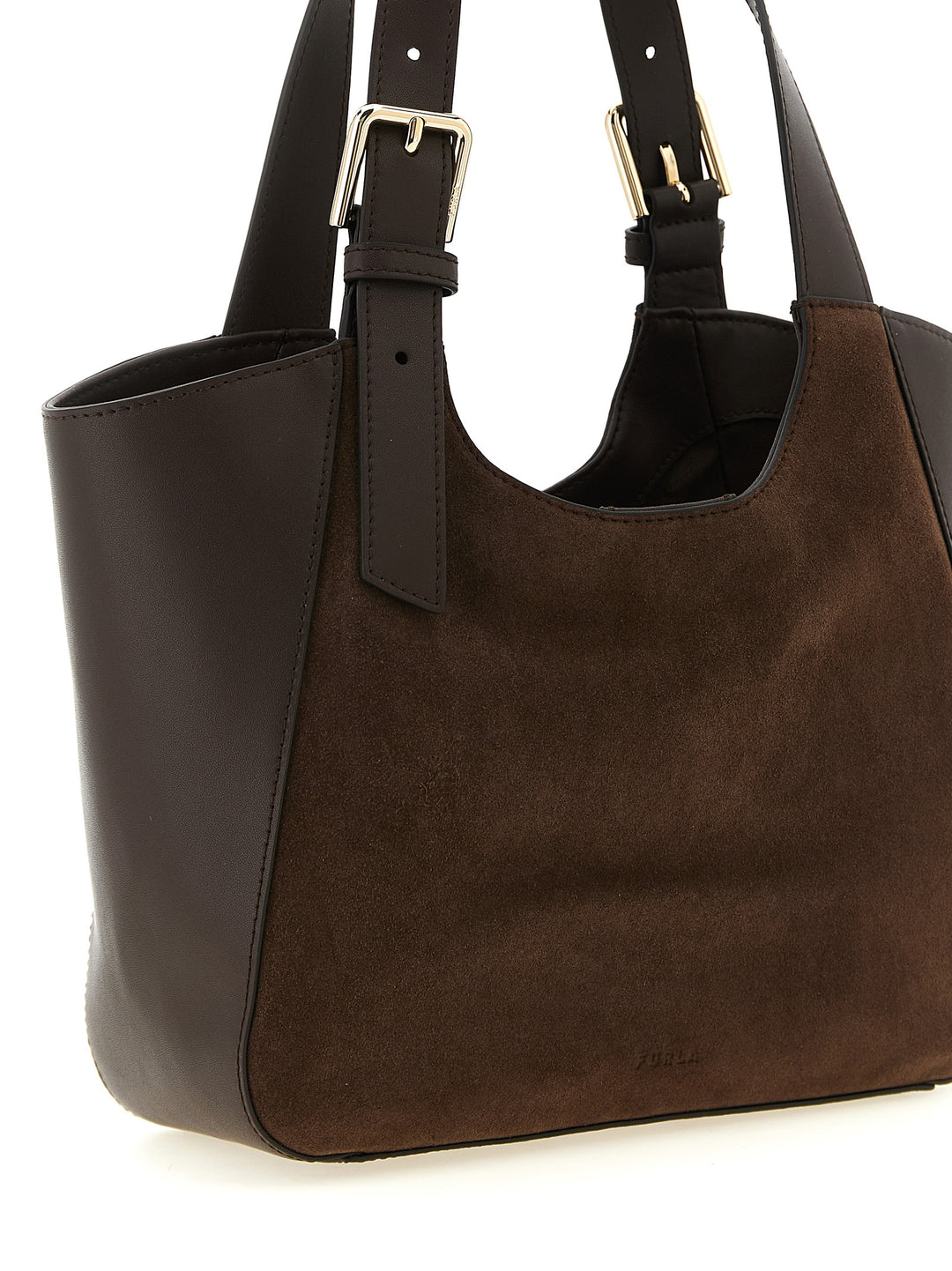Furla Dora S Borse a Mano - Marrone | eca5e30a80e48fbb9694c7bf3ea201a6828b0b93