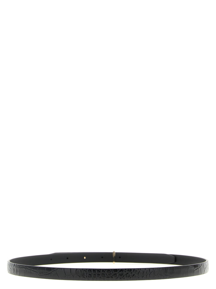 Tom Ford Crocodile Belt Cinture - Nero | 14aa057865266cf870be47e379638590df2178da