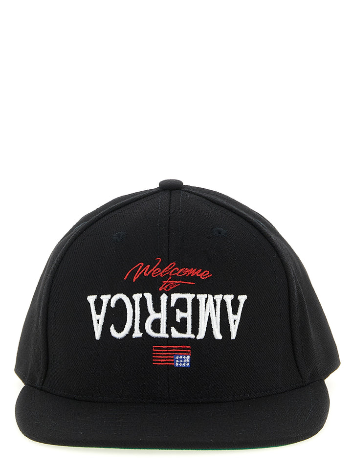 Willy Chavarria Welcome To America Cappelli - Nero | 484c2b85bdd283e74eab97fdbb7517d6c5a94c61
