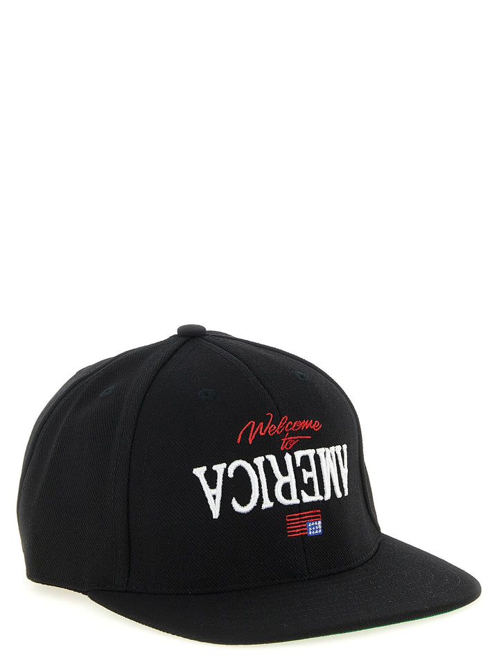 Willy Chavarria Welcome To America Cappelli - Nero | 969e838e11d4ee000abb9d2d477818ed6faa7e1b