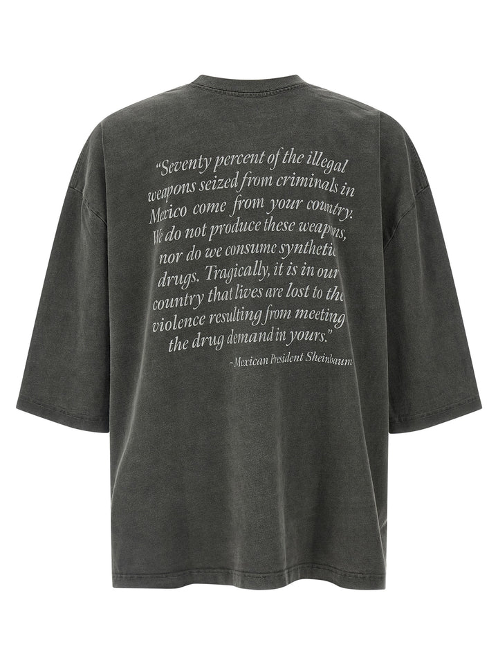 Willy Chavarria Ski America T shirt - Grigio | fcf806899e9eb42de57ec2dedb17b0c3559f8cbf