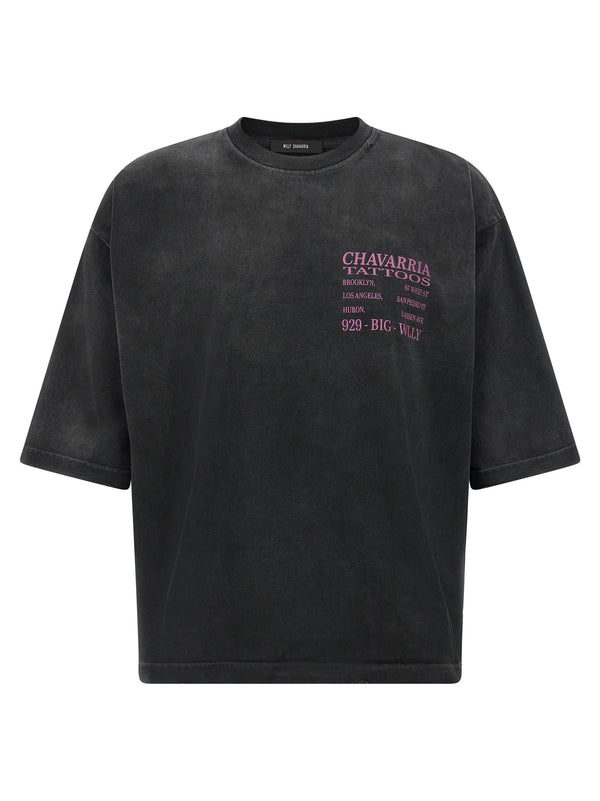 Willy Tattoo - Buffalo Tee T Shirt Nero