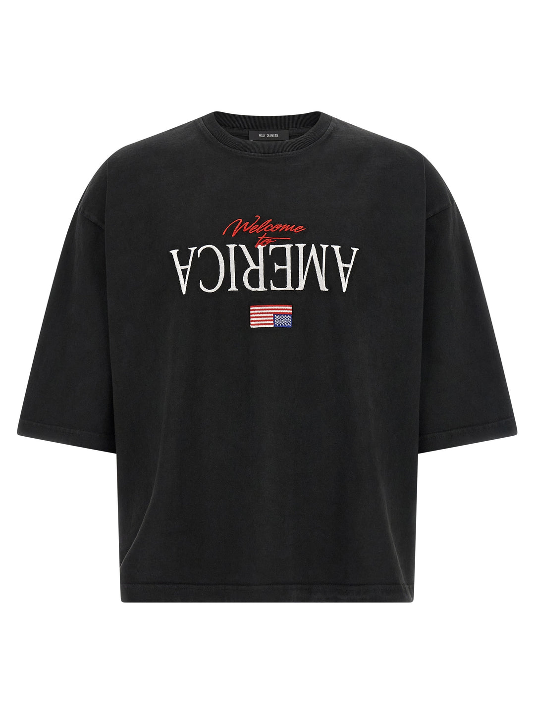 Willy Chavarria Welcome To America- Buffalo T shirt - Nero | 2ede1a4fc075b66d611c15fb305d437e42926c12