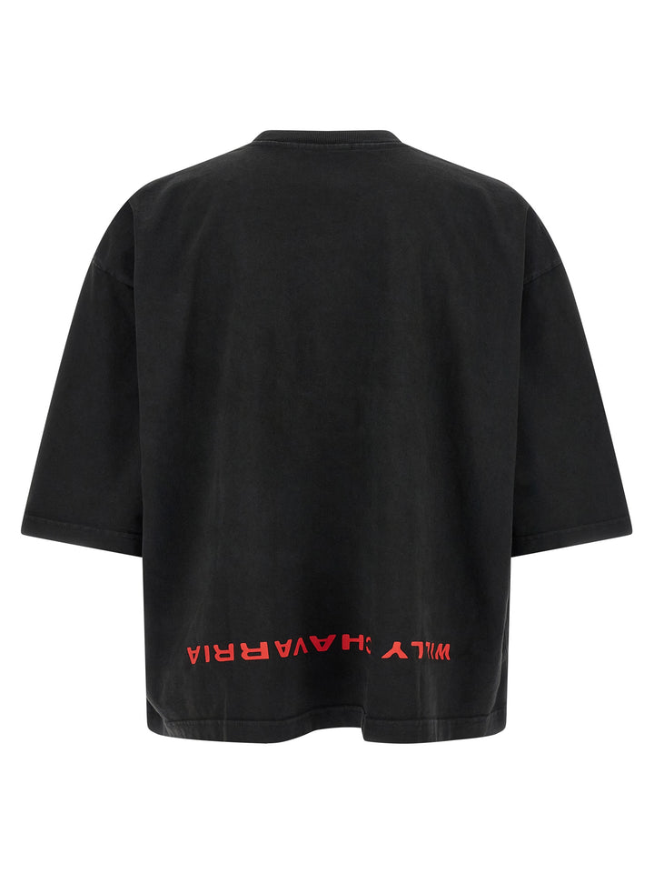 Willy Chavarria Welcome To America- Buffalo T shirt - Nero | 214e29e12d95b676760396ce061263d3e65e03cb