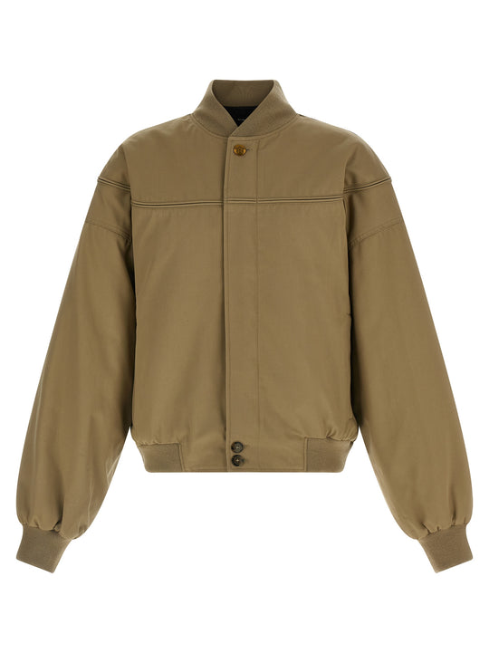 Gas Station Puffer Jackets Beige