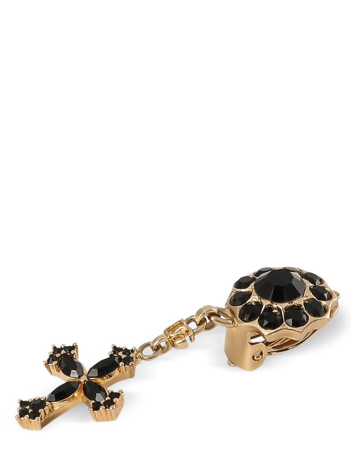 Dolce & Gabbana Cross Pendant Earrings Gioielli - Nero | 8408699d0c5c9c8aa3162cb40678493c53e9b88a