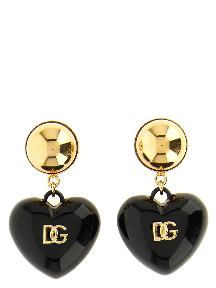 Dolce & Gabbana Dg Heart Earrings Gioielli - Nero | b6c829a7a8e50da6b81b3c89576532f2beb745e6