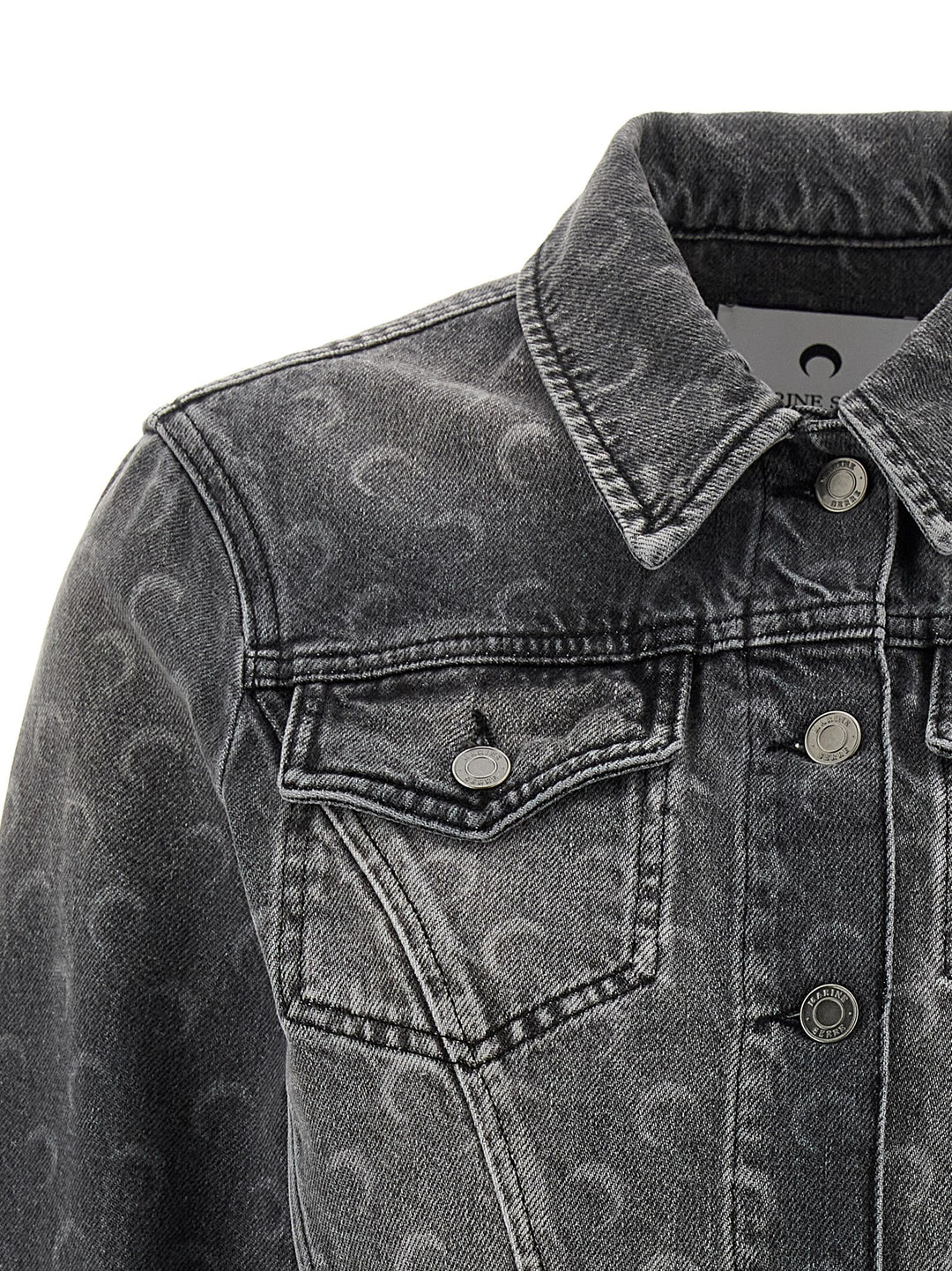 Marine Serre Moon Puffer Jackets - Grigio | c881a53b4f325a34508cfdf074bfb67e25276a24