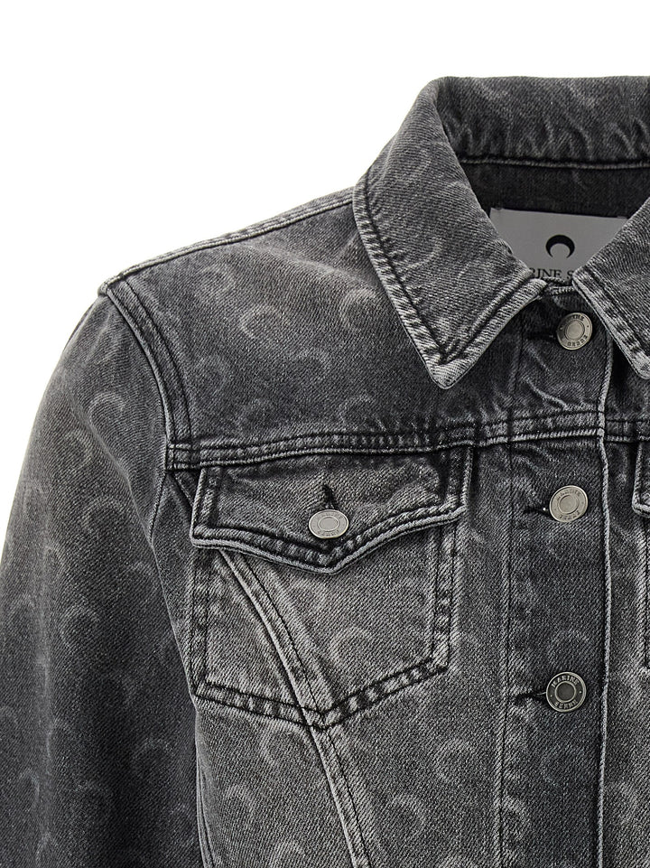 Marine Serre Moon Puffer Jackets - Grigio | c881a53b4f325a34508cfdf074bfb67e25276a24