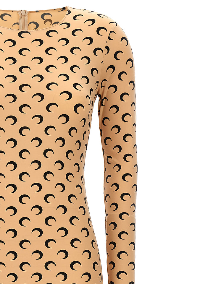 Marine Serre Moon Printed Tute Intere - Beige | b5de9130e8c0de0c404656dfd3ffc94d33b3c8d2