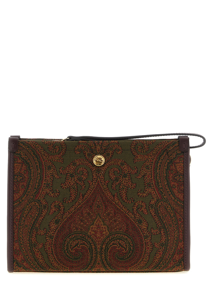 Etro Medium Jacquard Pouch Clutch - Multicolor | 74a4214b70ac79500969eba7c036635421f57968