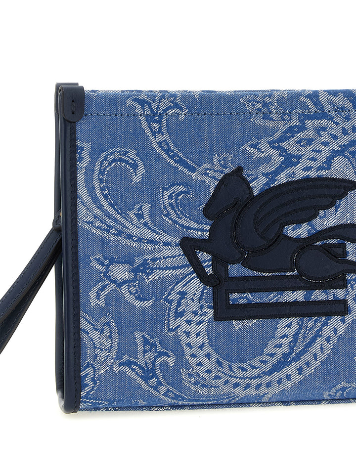 Etro Paisley Clutch - Celeste | 1ab47d44fde31fa97a37c31afaf61c3331ddf812