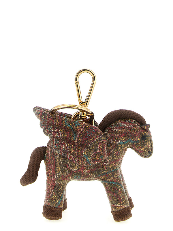 Pegaso Portachiavi Marrone
