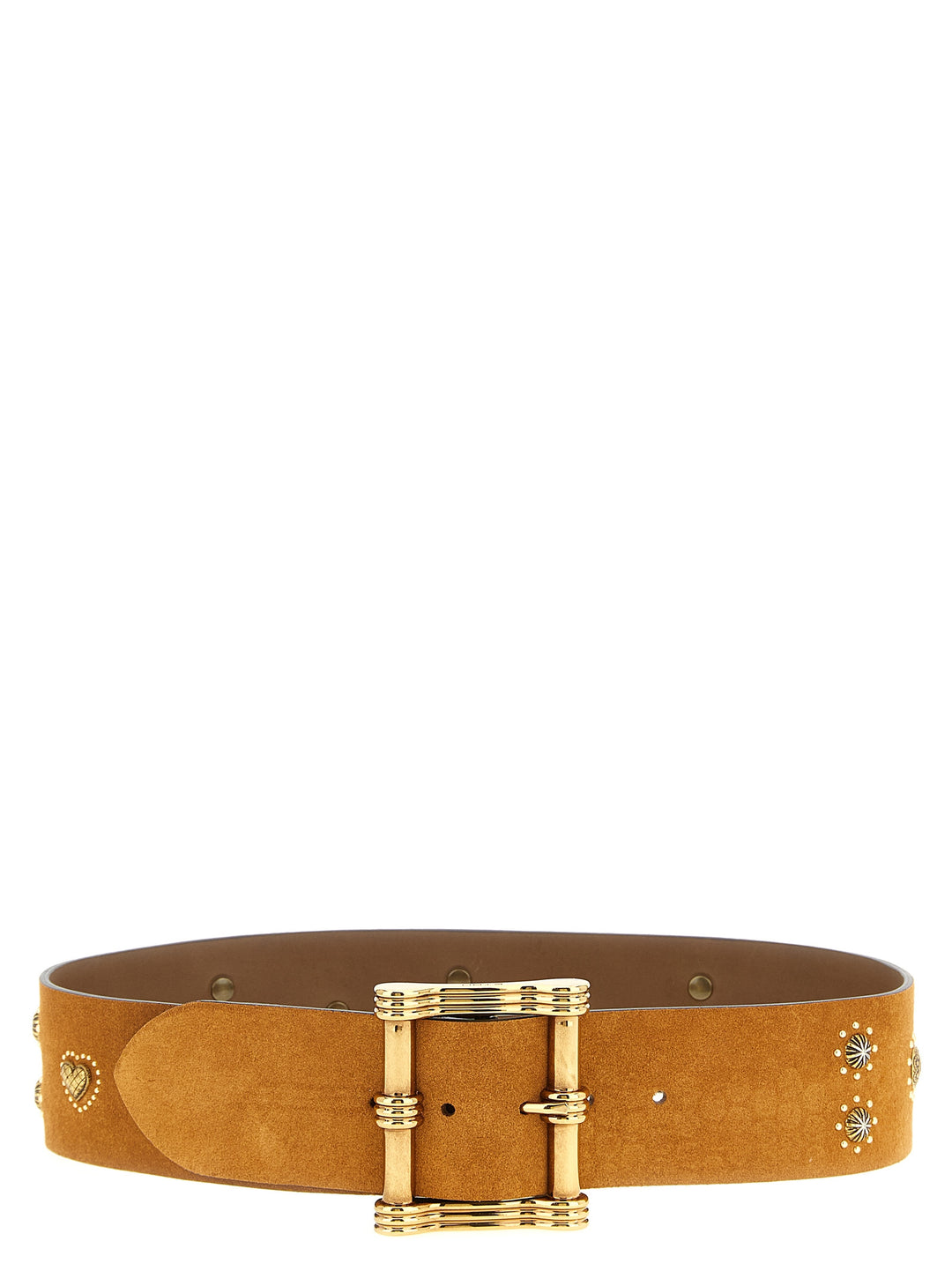 Etro Suede Studded Belt Cinture - Marrone | a952c49b596bd9776c7e8396fe2c7d1c5d6d0f54