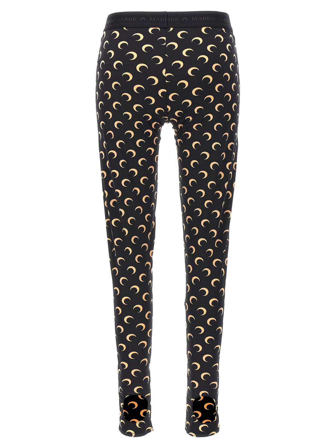 Marine Serre Moon Printed Leggings - Nero | 491066567688fb1f8339bd15857e620248ee4e04