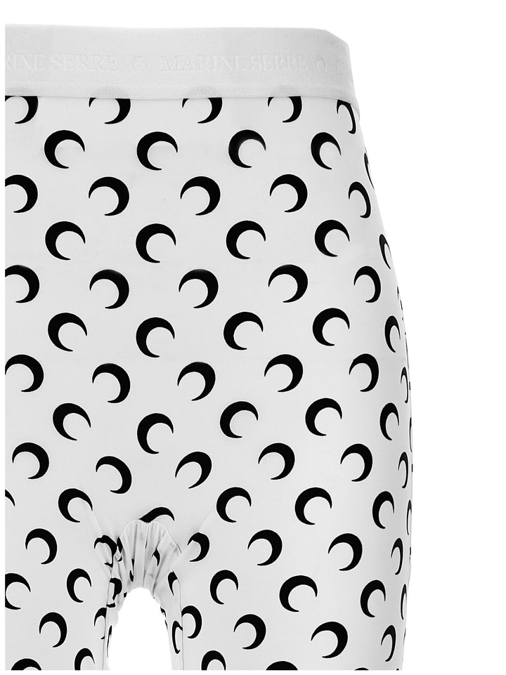 Marine Serre Moon Printed Jersey Leggings - Bianco/Nero | 3a29ec0806194c703214af64a56ce1d65a22b494