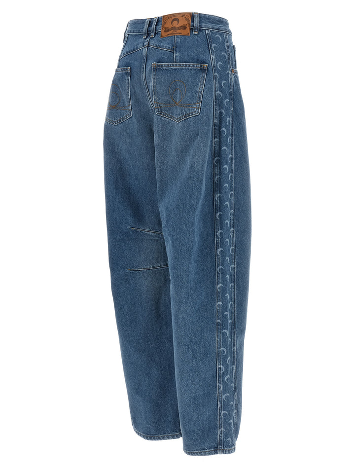 Marine Serre Moon Jeans - Blu | c430fc10d45f9773ae2950e9328ba6d81d74e27f