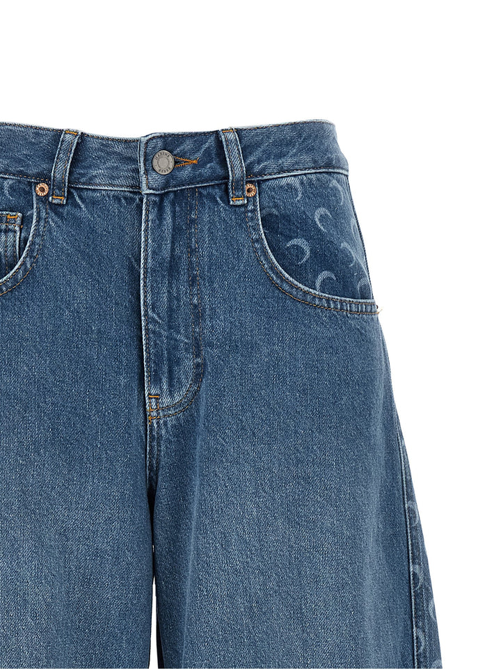 Marine Serre Moon Jeans - Blu | 4fc208ec74fcaee048c3de718f4b3a7ea9f21b56