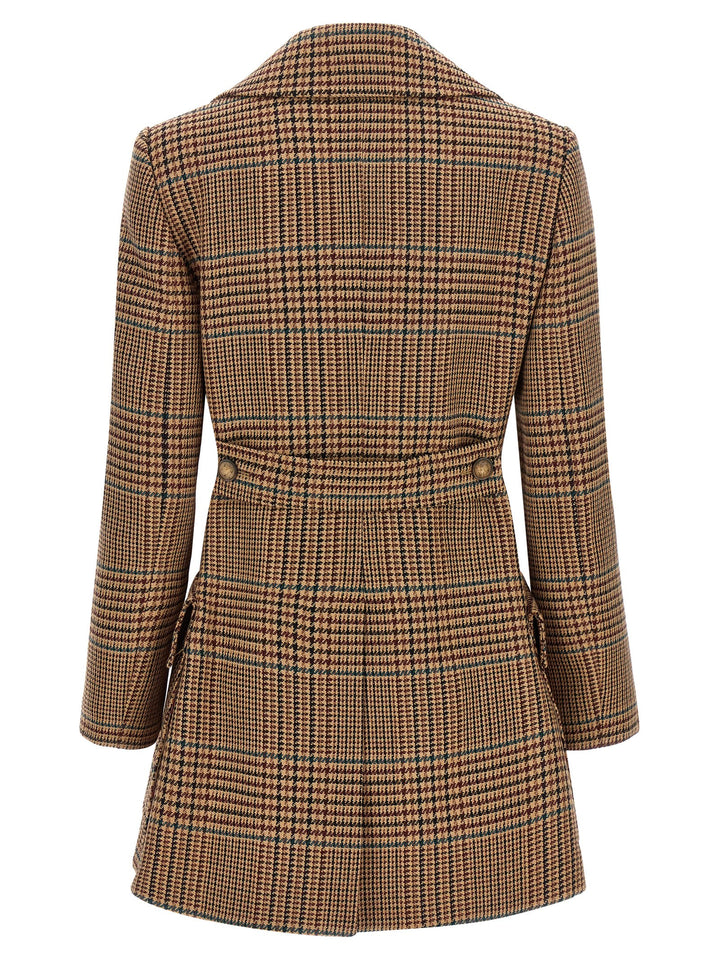 Etro Prince Of Wales Coat Trench e Impermeabili - Marrone | 06708827dd01b956ffef2b1b380854db84e2ff22